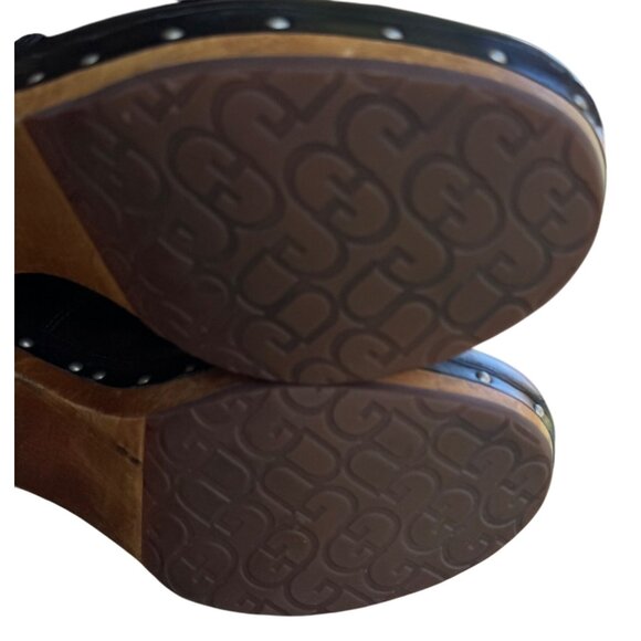 UGG Australia Lynnea Women's USA Size 10 Sheepskin Clog Boots Black Studded - Picture 12 of 14
